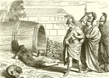 Alexanders Besuch bei dem Philosophen Diogenes