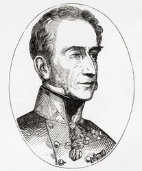 Alfred Candidus Ferdinand, Prinz von Windisch-Grätz, Feldmarschall in der österreichischen Armee, aus Ward und Locks Illustrierter Weltgeschichte, veröffentlicht ca. 1882