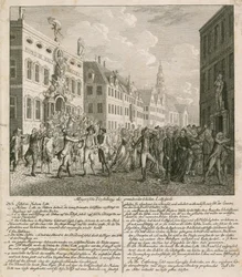 Allegorische Darstellung der großen Lotterie-Illusion