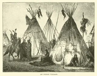 Ein Indianerdorf