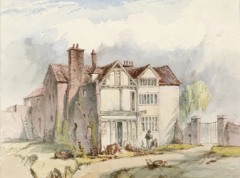 Ein altes Gebäude in Putney, London