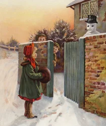 Ein einschüchternder Schneemann