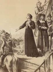 Ann Line, "Sie erklärte den Umstehenden mit lauter Stimme" (Lithografie)