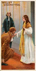 Bekanntmachung des Thronbesteigungs von Königin Victoria