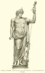 Antinous als Bacchus. Statue gefunden in der Villa Hadriana. (Vatikan, Rundsaal, Nr. 540)