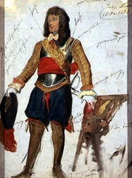 Rüstung (ca. 1615) im Louvre Museum, Paris, ca. 1850
