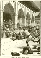 Verhaftung des Rajas von Benares