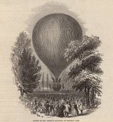 Aufstieg des Ballons von Mr. Green am vergangenen Montag