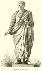 Augustus in der Toga