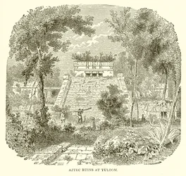 Aztekische Ruinen in Tuloom