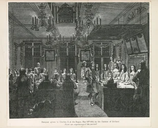 Bankett zu Ehren von König Karl II, 30. Mai 1660, von den Ständen von Holland gegeben