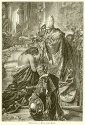 Taufe eines barbarischen Königs