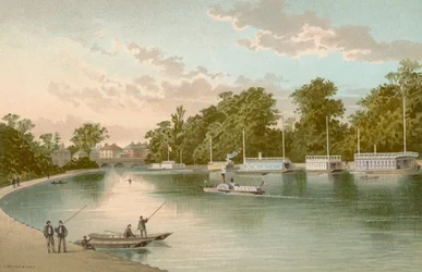 Lastkähne auf der Isis - Oxford