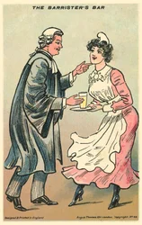 Rechtsanwalt bessert ein hübsches Mädchen aus