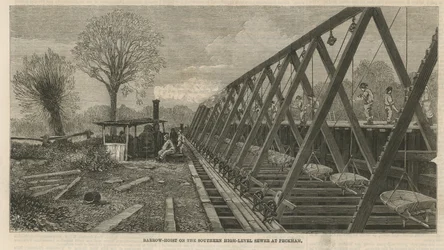 Schubkarrenaufzug am südlichen Hochkanal in Peckham
