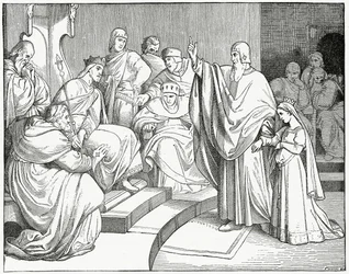 Beatrice wird in den Reichstag zur Verlobung geführt, 1882