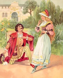 Die Schöne und das Biest, hier in einen schönen Prinzen verwandelt