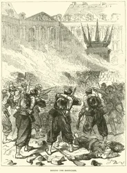 Hinter der Barrikade, April 1871