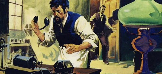 Bell experimentierte weiter, bis er eines Tages Watsons Stimme in einem Empfänger hörte