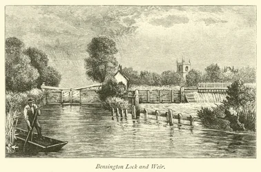 Bensington Schleuse und Weir