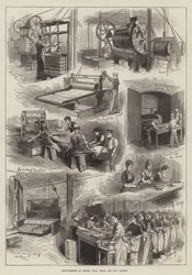 Biskuitherstellung in der Fabrik von Messers Peak, Frean und Company (Gravur)