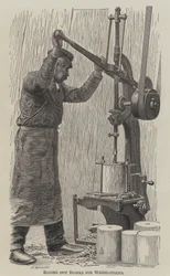 Ausbohren von Blöcken für Radnaben