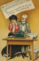 Chef und Sekretärin