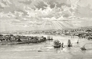 Brisbane Harbour, Australien, ca. 1880, aus 