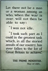 Britisches WWI Rekrutierungsplakat, 1915