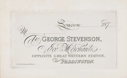 Visitenkarte für George Stevenson