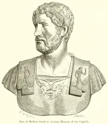 Büste von Hadrian, gefunden in Antium