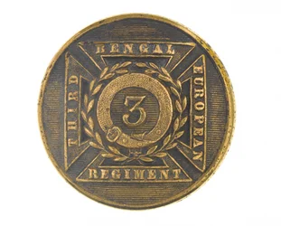 Knopf, Offizier, 3. Bengalisches Europäisches Regiment, 1854-1861
