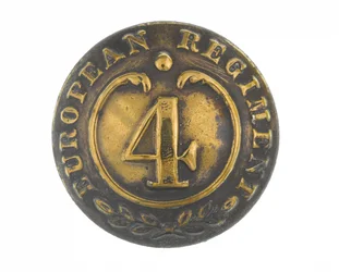 Knopf, andere Ränge, 4. Bengalisches Europäisches Regiment, 1855-1861