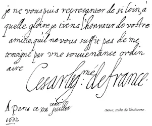 César, Herzog von Vendôme