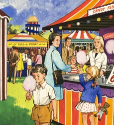 Zuckerwatteverkäufer