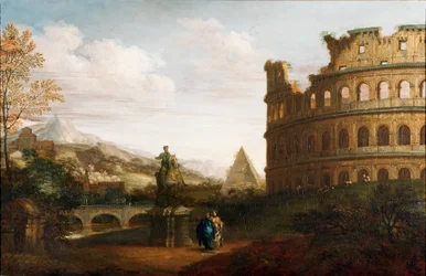 Capriccio-Ansicht des Forum Romanum, um 1760