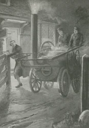 Captain Dick kommt am Mauttor an