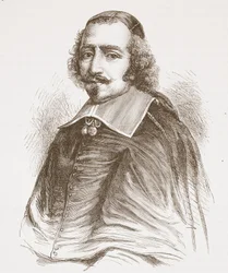 Kardinal Mazarin (aus einem Porträt in der Galerie von Versailles), Illustration aus The History of Protestantism von James Aitken Wylie, veröffentlicht 1878