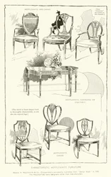 Charakteristische Hepplewhite-Möbel