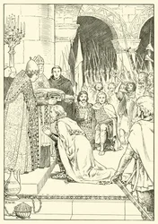 Karl der Große wird in St. Peter gekrönt