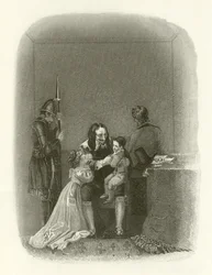 Karl I. verabschiedet sich von seinen Kindern