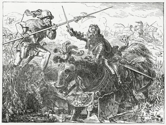 Karl der Kühne, Herzog von Burgund, in der Schlacht bei Nancy, 5. Januar 1477, 1882