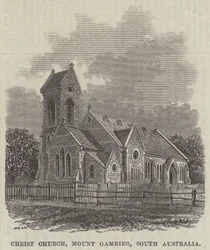 Christ Church, Mount Gambier, Südaustralien (Stich)