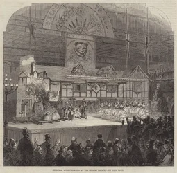Weihnachtsunterhaltungen im Crystal Palace (Gravur)