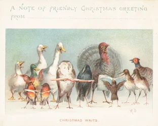 Weihnachtswarten, Weihnachtskarte