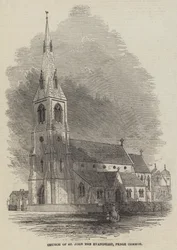 Kirche St. Johannes der Evangelist, Penge Common (Stich)