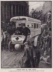 Elektrischer Krankenwagen der City of London Police