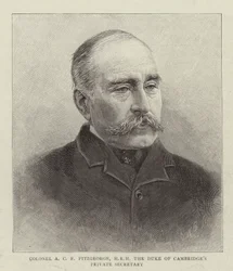 Oberst A. C. F. Fitzgeorge, Privatsekretär von HRH dem Herzog von Cambridge (Stich)