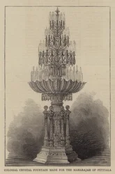 Kolossaler Kristallbrunnen für den Maharadscha von Puttiala