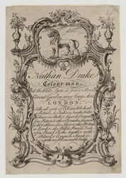 Farbenhändler, Nathan Drake, Visitenkarte